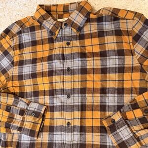 St Johns's Bay Mens Multicolor Long Sleeve Button Down Shirt Size Large